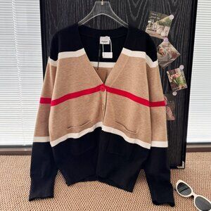 Knit cardigan jacket